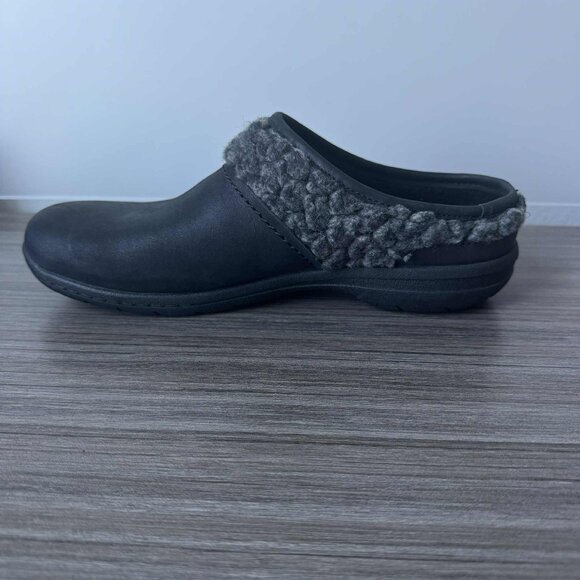 Merrell Women's Encore Kassie Black Nubuck Wool Winter Slides Clogs Mules $85 - Picture 6 of 10